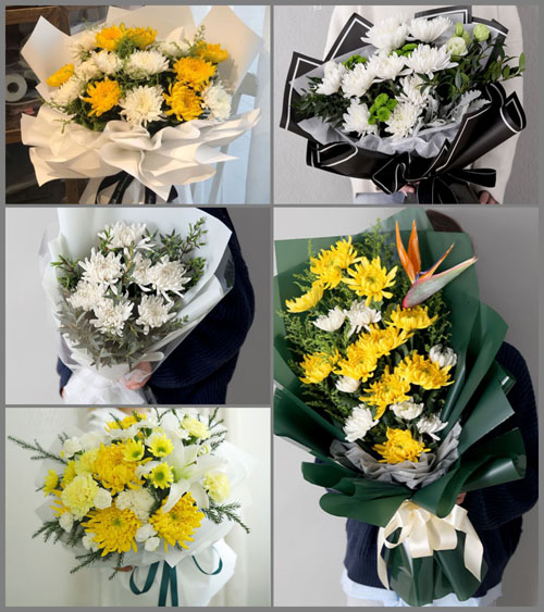 云南文山州广南县黑支果乡白事花束代送